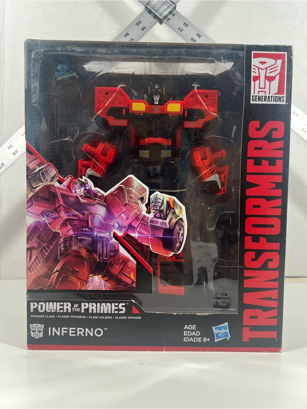 Transformers Hasbro Power of the Primes Voyagers Class Inferno!